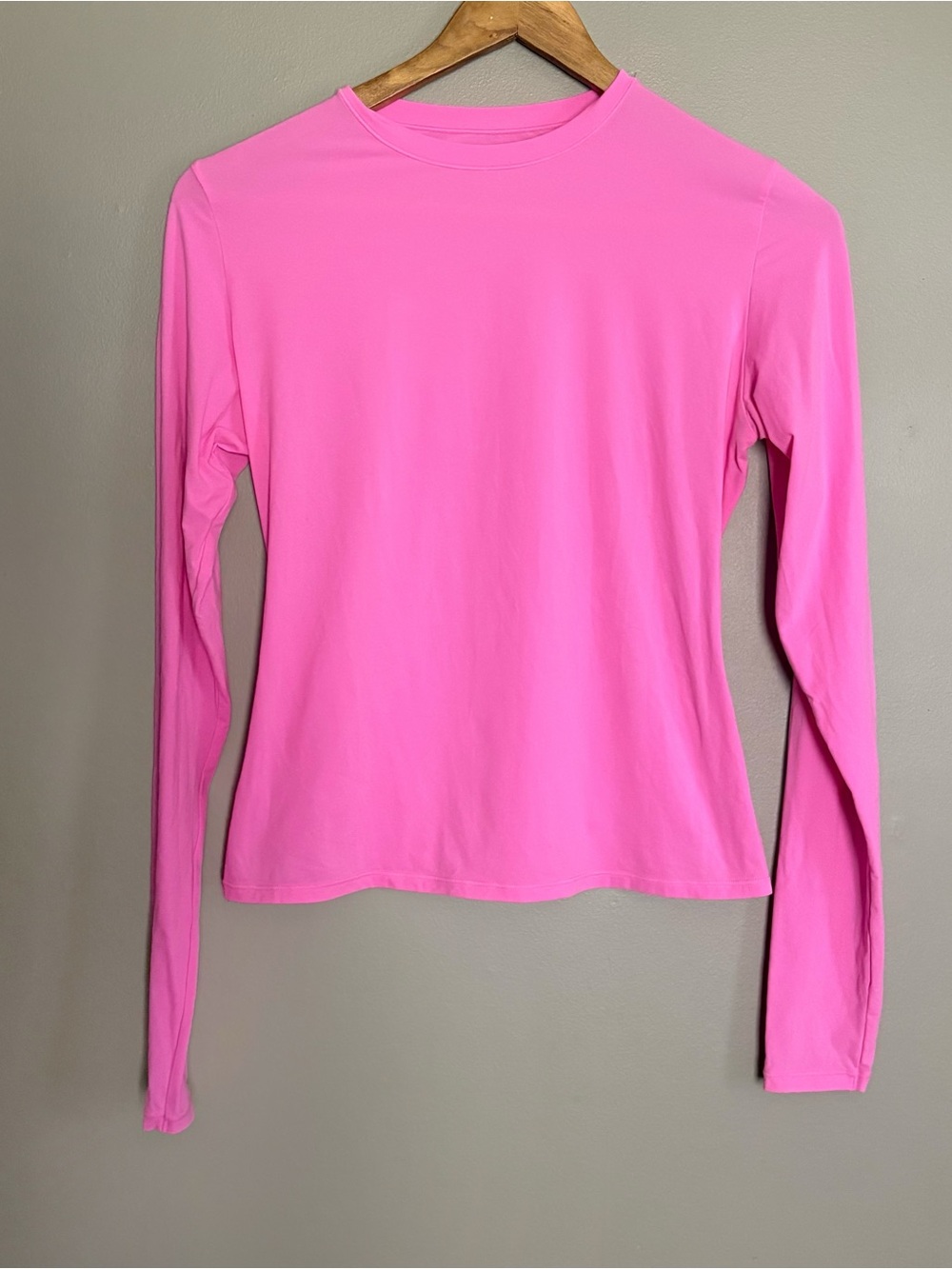 SKIMS Fits Everybody Long Sleeve Crew Neck Top Size Medium